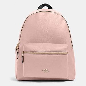 NWT COACH Large Charlie Backpack Pink Blossom